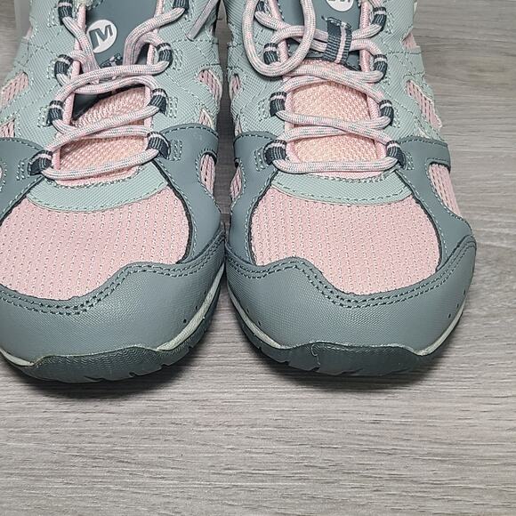 Merrell Moab 2 Hiking Shoes Sneakers Pink Light Gray Women’s Size 8.5 - Picture 6 of 7